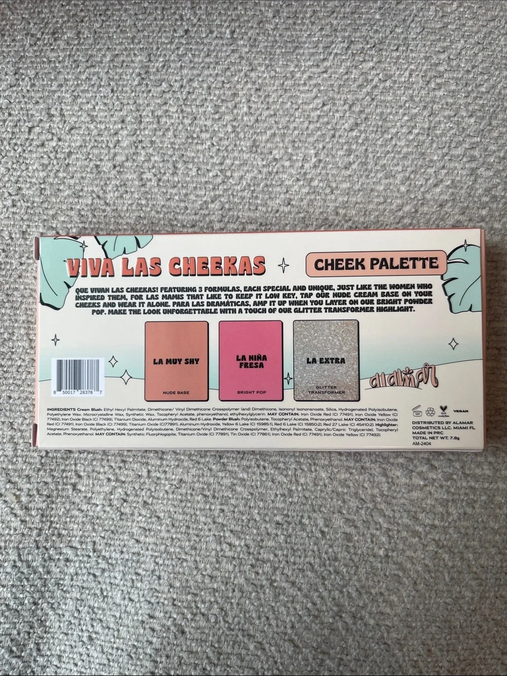 ALAMAR COSMETICS Viva Las Cheekas Cheek Palette - Fair/Light